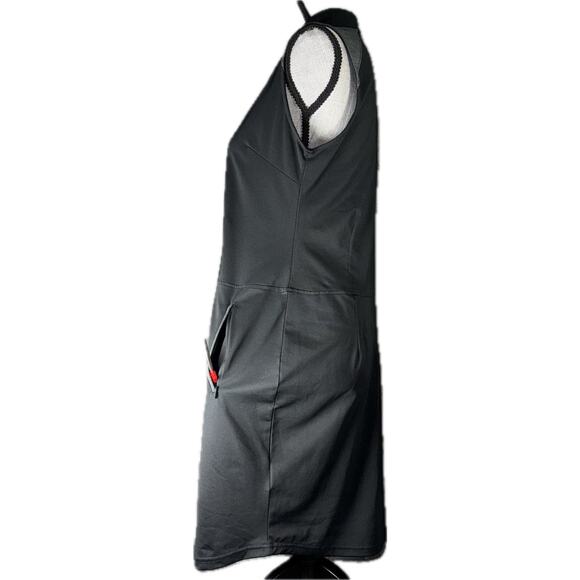 FJ FootJoy Sz Medium Black Short Sleeve Athletic Dress Knee Zip Pockets Outdoors - Picture 3 of 7